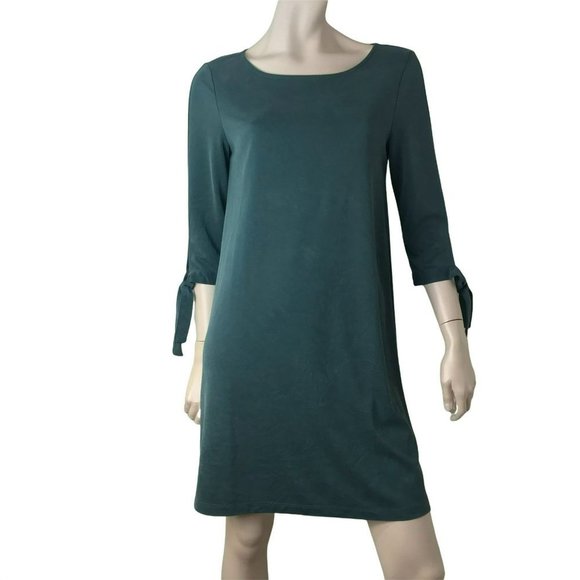 Marina Luna Dress Athletic Sheath Mini Womens Size Small Green Scoop Neck - Picture 1 of 8